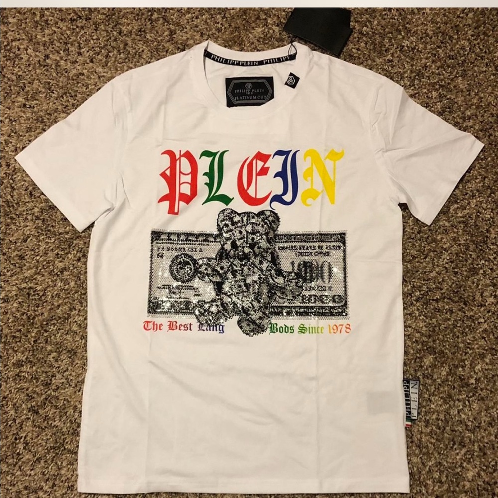 White Multicolor Graphic Tee